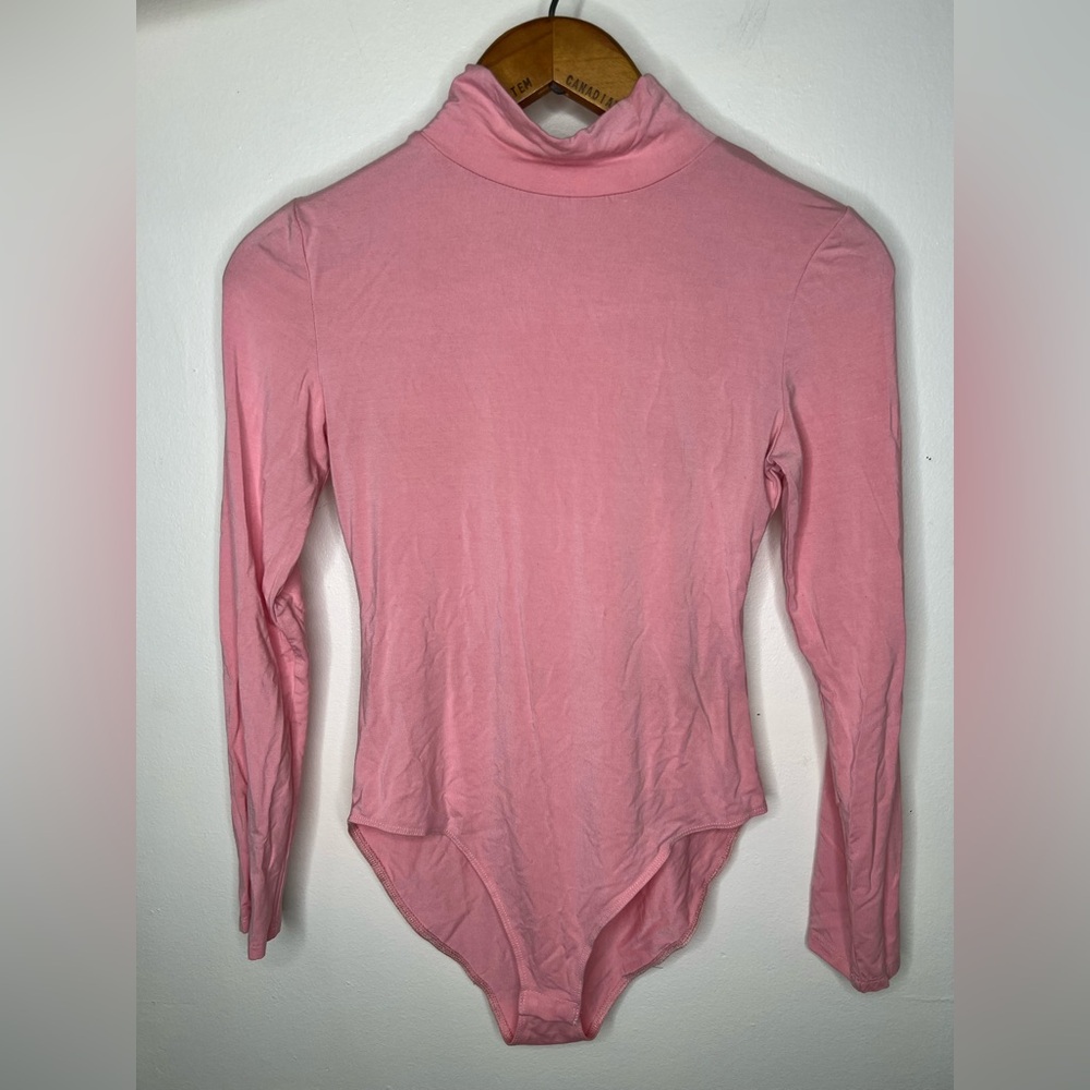 MANGOPOP Mock Turtle Neck Long Sleeve Bodysuit